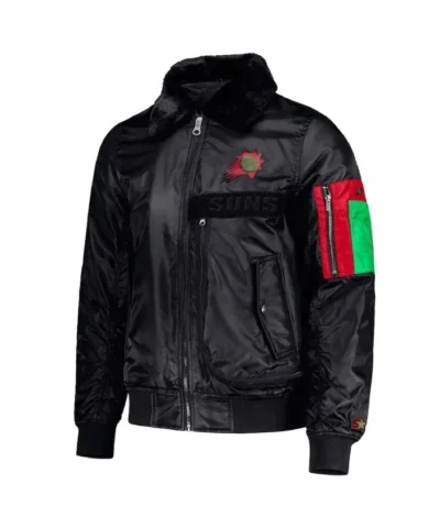 Shop Phoenix Suns Ty Mopkins Black History Month Full-Zip Satin Jacket