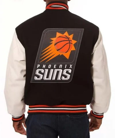 Phoenix Suns Black and White Varsity Jacket