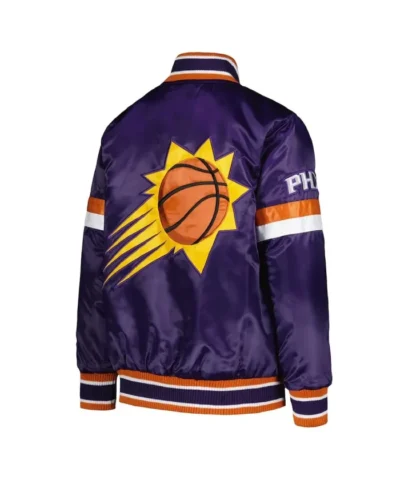 Phoenix Suns Youth Home Game Purple Satin Jacket