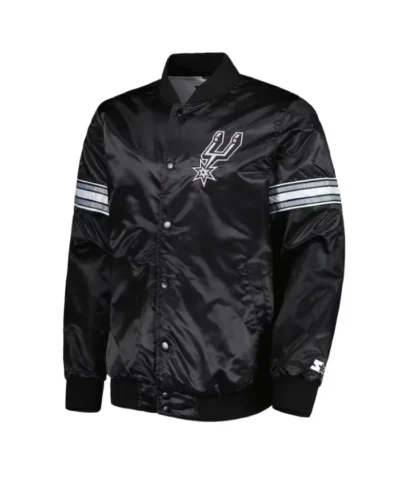 San Antonio Spurs Pick & Roll Full-Satin Black Jacket