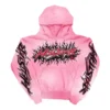 Hellstar Brainwashed Without Brain Hoodie Pink - Recreated