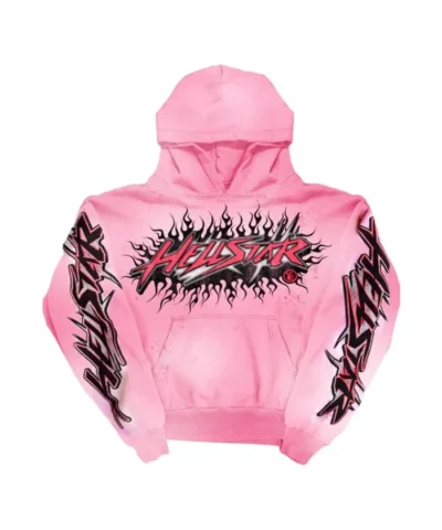 Hellstar Brainwashed Without Brain Hoodie Pink - Recreated