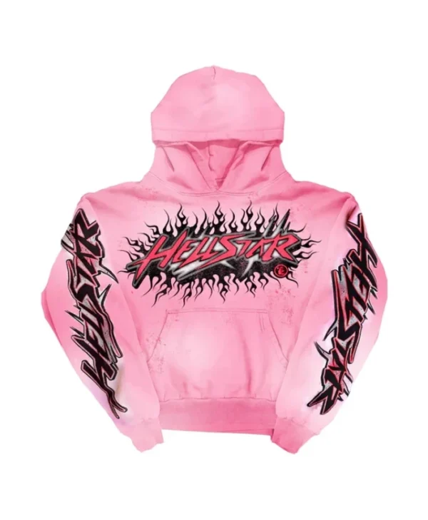 Hellstar Brainwashed Without Brain Hoodie Pink - Recreated