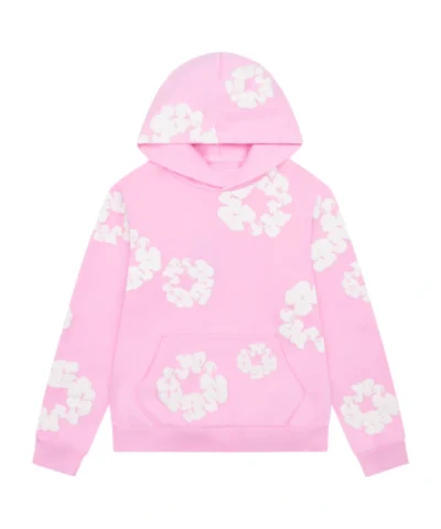 Denim Tears Cotton Wreath Pink Pullover Hoodie