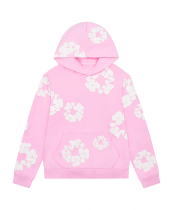 Denim Tears Cotton Wreath Pink Pullover Hoodie