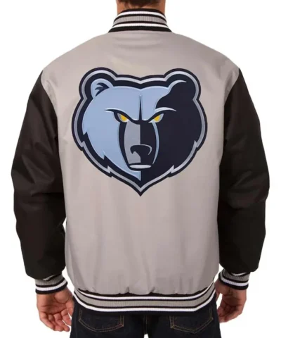 GrayBlack Memphis Grizzlies Poly Twill Jacket