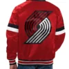 Home Game Portland Trail Blazers Red Satin Jacket