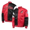 Portland Trail Blazers Leader Full-Snap Varsity Satin Color Block Jacket
