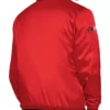 Portland Trail Blazers Stitch Applique Red Satin Jacket