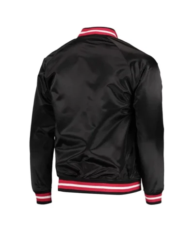 Black Portland Trail Blazers Throwback Wordmark Jacket