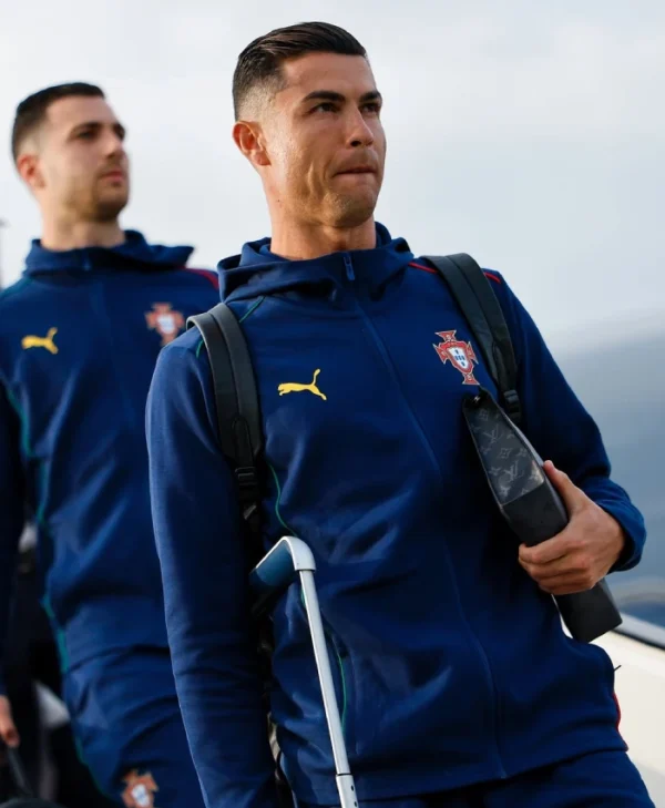 Portugal 2025 Cristiano Ronaldo Puma Blue Track Jacket