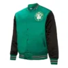 Boston CeltiGreenBlack Boston Celtics Primetime Full-Snap Jacketcs Primetime Full-Snap Satin Jacket