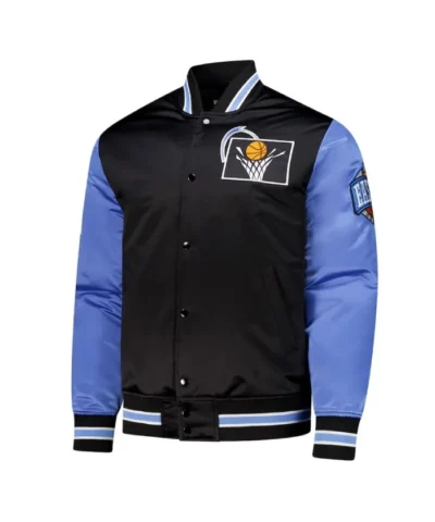 BlackBlue Cleveland Cavaliers Primetime Full-Snap Satin Jacket