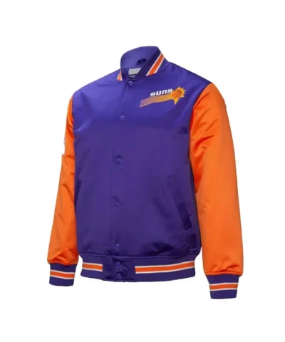 Phoenix Suns Primetime Full-Snap Satin Jacket