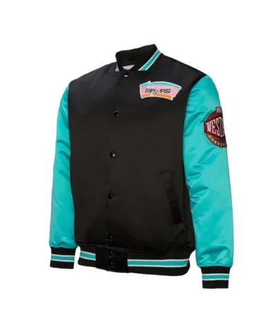 San Antonio Spurs Primetime Full-Snap Satin Jacket