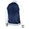 Primetime Seattle Kraken Full-Snap Satin Blue and White Jacket