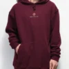 Crows Burgundy Primitive x Naruto Pullover Black Hoodie