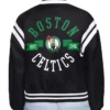 Boston Celtics Printed Logo Varsity Satin Jacket