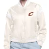 Shop Cleveland Cavaliers Printed Logo Varsity Satin Jacket