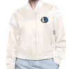 Dallas Mavericks Printed Logo Varsity Satin Jacket