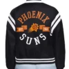 Phoenix Suns Printed Logo Varsity Satin Jacket