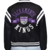 Sacramento Kings Printed Logo Varsity Satin Jacket