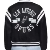 San Antonio Spurs Printed Logo Satin Varsity Jacket