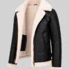 RAF Hooded Sheepskin Leather Jacket Womens
