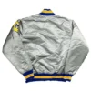 Rare Baseball Milwaukee Brewers Grey Full-Snap Satin Jacket