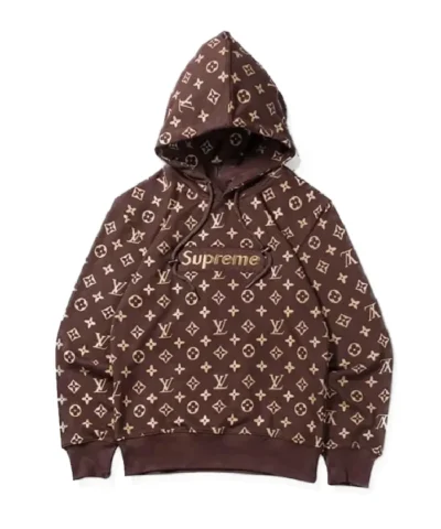 Recreated - Louis Vuitton x Box Logo Pullover Red Hoodie