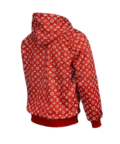 Recreated - Louis Vuitton x Supreme Box Logo Pullover Red Hoodie