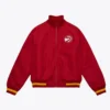 Atlanta Hawks Bomber Full-Zip Satin Red Jacket