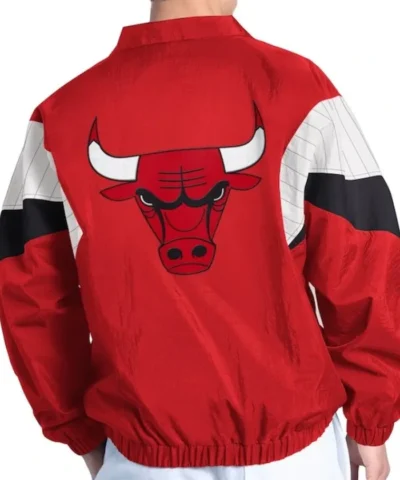Chicago Bulls Yard Line Red Full-Zip Jacket