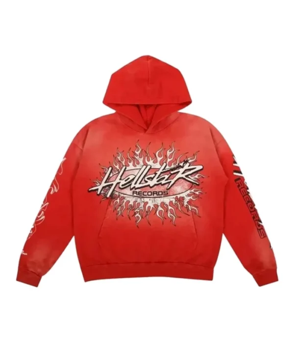 Hellstar Records Red Pullover Hoodie