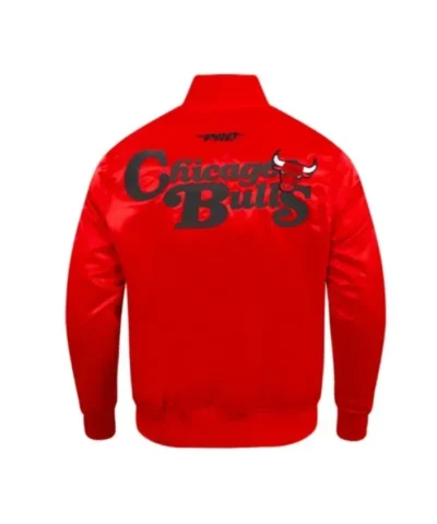 Chicago Bulls Souvenir Satin Black Jacket