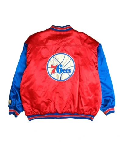 Philadelphia 76ers Classics Red and Blue Jacket