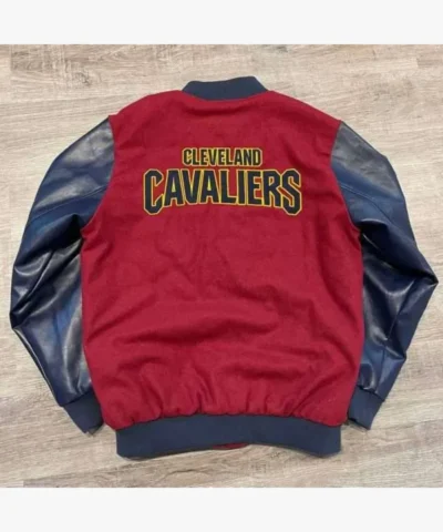 Cleveland Cavaliers Red and Navy Varsity Jacket