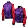 RedPurple Hardwood Classics Toronto Raptors Full-Snap Satin Jacket