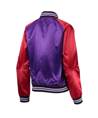 Toronto Raptors Hardwood Classics Red and Purple Jacket