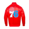 Philadelphia 76ers Classic Big Logo Satin Jacket