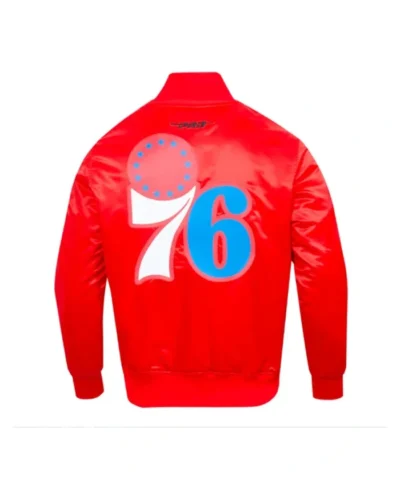 Philadelphia 76ers Classic Big Logo Satin Jacket