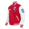 Philadelphia 76ers 202425 City Chenille Red Varsity Jacket