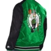 Boston Celtics Renegade Kelly GreenBlack Varsity Satin Jacket