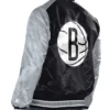 Shop Brooklyn Nets Renegade Satin Varsity Jacket