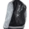 BlackSilver San Antonio Spurs Renegade Satin Jacket