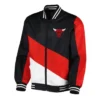 Chicago Bulls Ripstop Full-Zip Nylon RedBlack Jacket