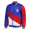 Shop Philadelphia 76ers Ripstop Nylon Full-Zip RoyalRed Jacket