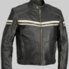 River Road Hoodlum Vintage Leather Jacket Front View