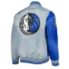 Dallas Mavericks Fast Break Royal and Gray Jacket