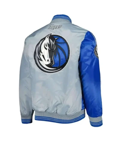 Dallas Mavericks Fast Break Royal and Gray Jacket